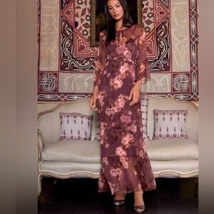 Johnny Was petite Winona silk maxi dress